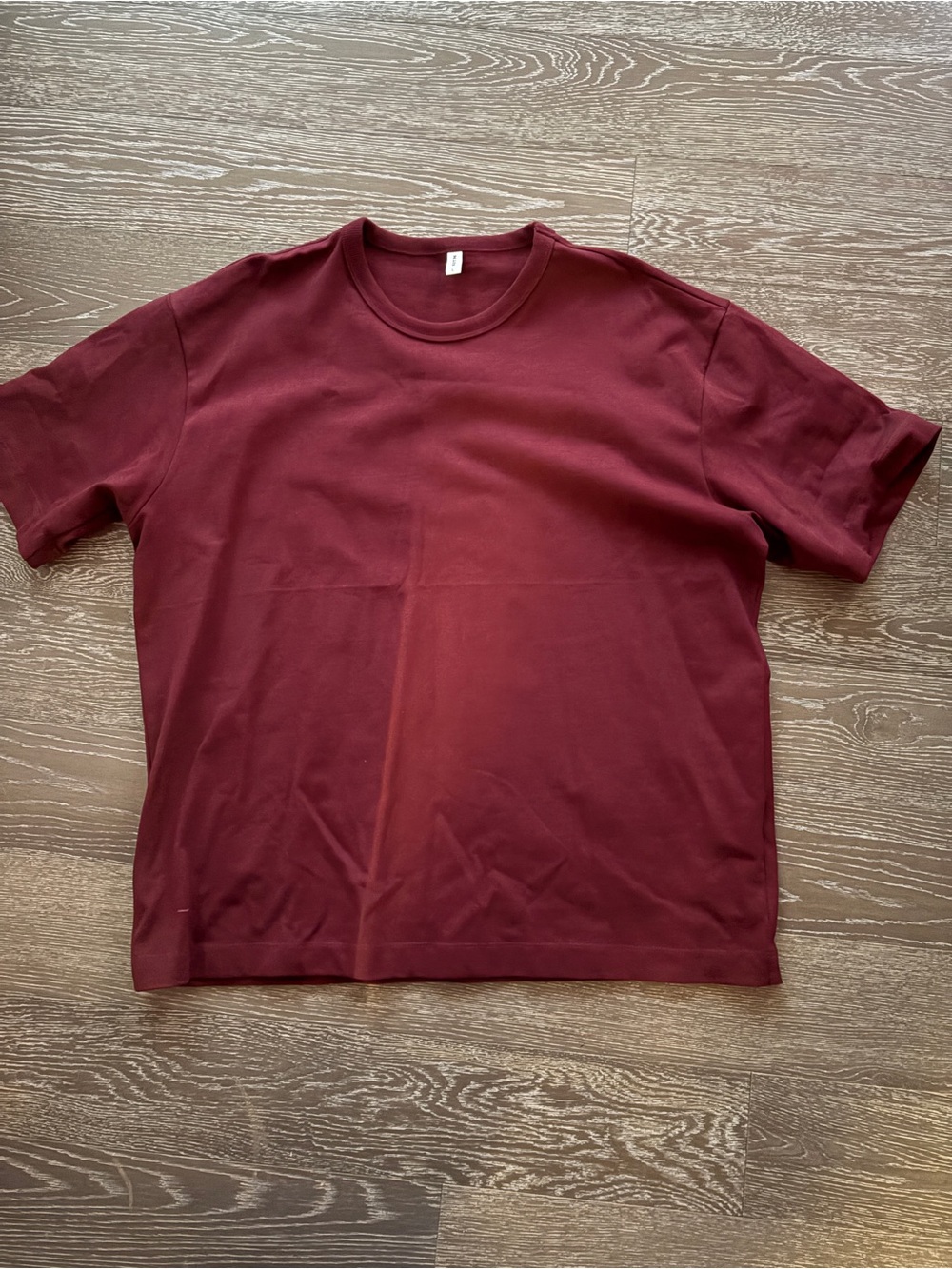 Men's KOTN Crew Neck T-Shirt in Burgundy